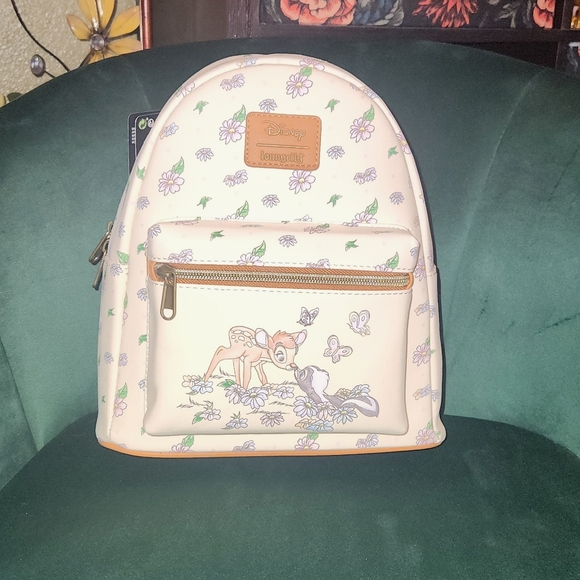 NWT Bambi and BFF flower loungefly mini backpack - Picture 2 of 6